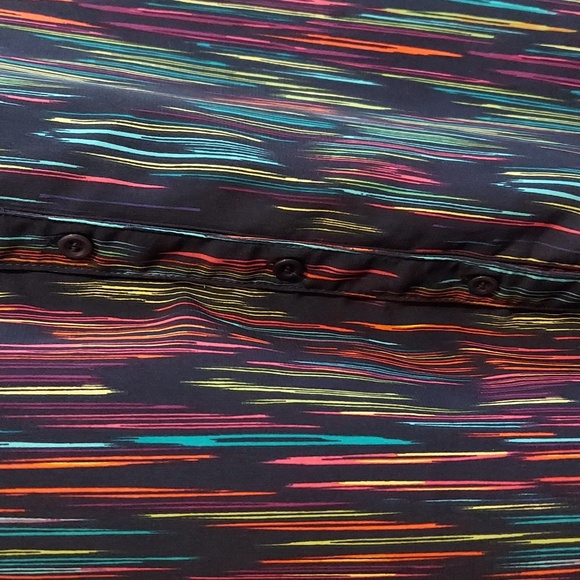 Maggie Barnes for Catherines Colorful Striped Buttoned Shirt Size 3X 26W/28W - Picture 8 of 16